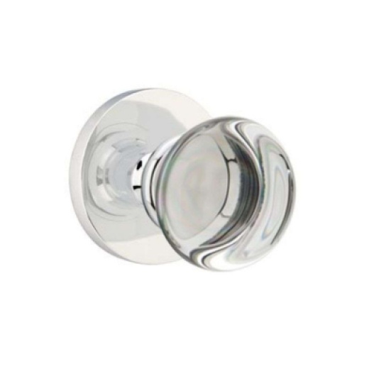 Emtek C5059pc-Us26 Crystal Series Providence Crystal Grade 2 Knobset