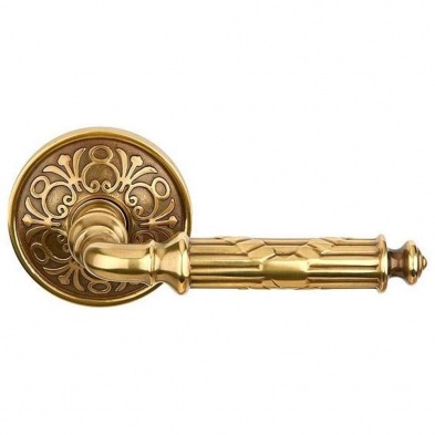 Emtek C5107RBL-US15-LH Classic Design Series Ribbon & Reed Grade 2 Lever Set