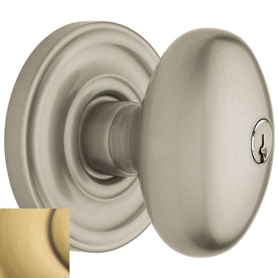 Baldwin 5228-060-Entr Egg Entry Knob With Classic Rose
