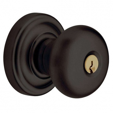 Baldwin 5205-102-Fd Classic Dummy Knob With Classic Rose
