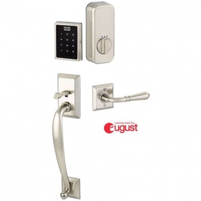 Emtek Emp1105-Us10b Wifi Connect August Empowered Franklin Keypad Handleset