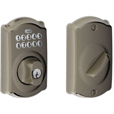 Schlage Be365 Cam 620 Keypad Deadbolt Antique Nickel