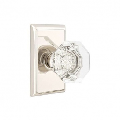 Emtek C5107ot-Us15 Crystal Series Old Town Clear Crystal Grade 2 Knobset