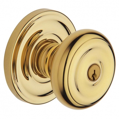 Baldwin 5213-031 Colonial Entry Knob with Classic Rose