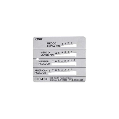 Pro-Lok Key Decoder for GM, Ford, Chrysler & Ford 10 Cut Keys