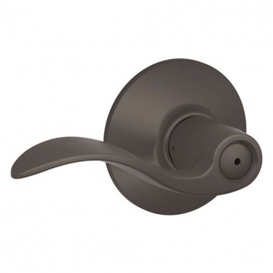 Schlage F40-Acc-613 Privacy Lock, Accent Lever - Oil-Rubbed Bronze Finish