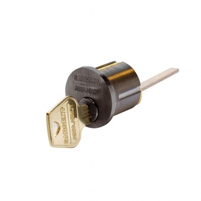 Sargent 34-La-10B Rim Cylinder, La Keyway, Oil Ribbed Bronze