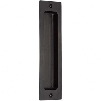 Emtek 220408-TWB Rustic Modern Rectangular Flush Door Pull (2 x 4)