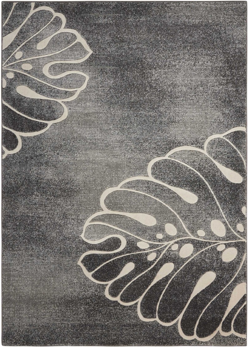 Maxell Grey Modern Area Rug, 9 Ft X 13 Ft, Grey