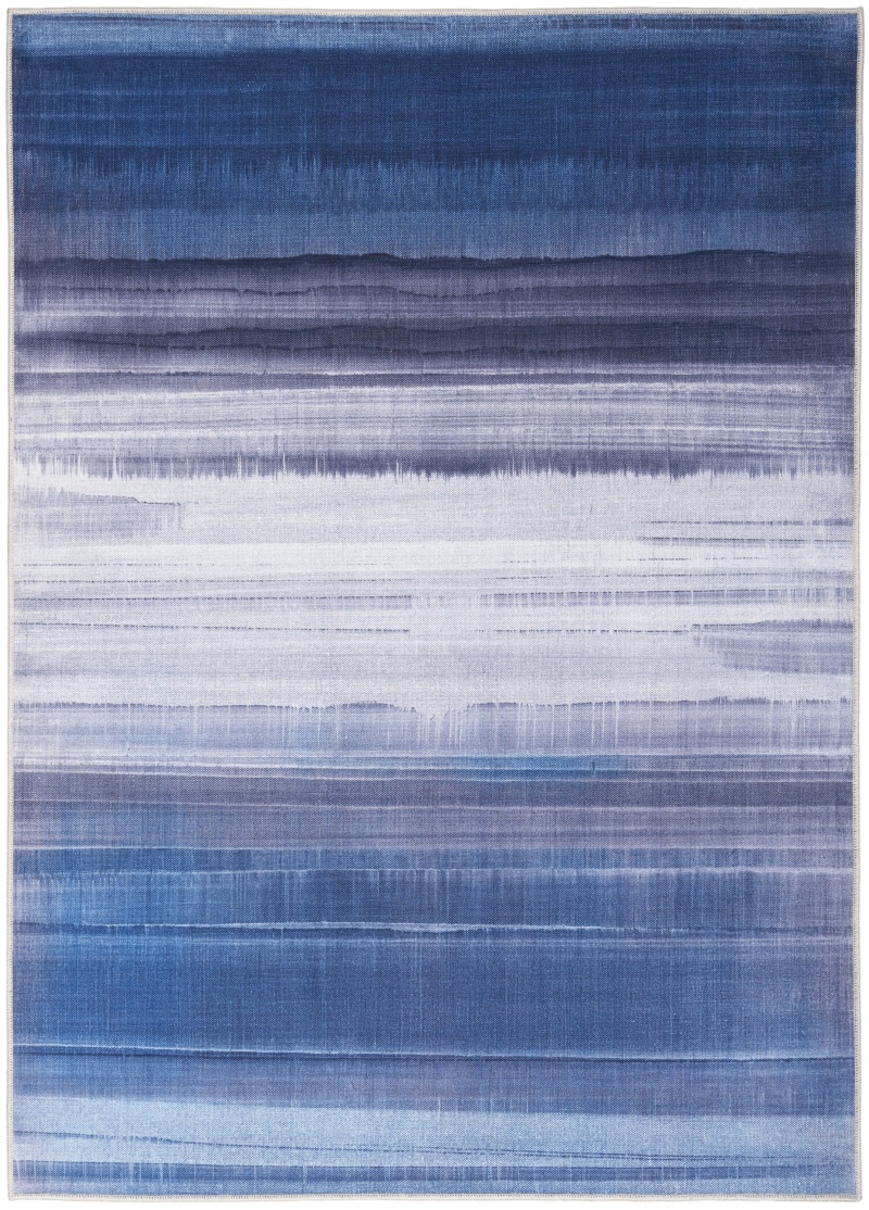 Launder Navy Ldr01 Polyester Modern Area Rug - 8 Ft X 10 Ft - Navy