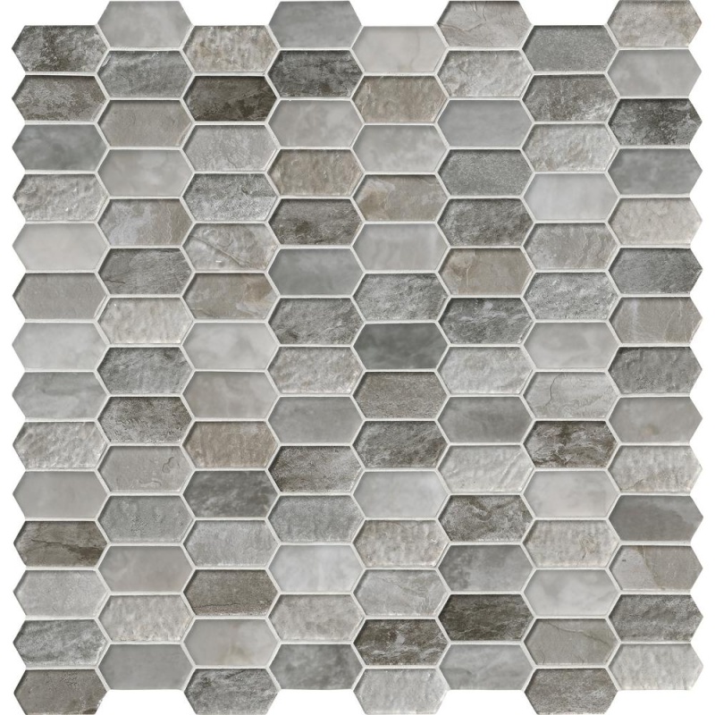 Savoy Glass Mosaic - Picket Fence - Glossy