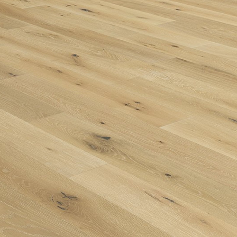 D'vine French White Oak Tuscany Engineered Hardwood Flooring - Brushed Matte - 7.25" X Random Lengths