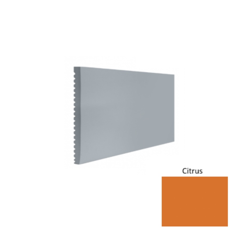Contours #60 Candid Citrus Rubber Profiled Wall Base - Satin