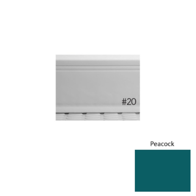 Pinnacle Plus #20 Draft Peacock Rubber Coil Wall Base
