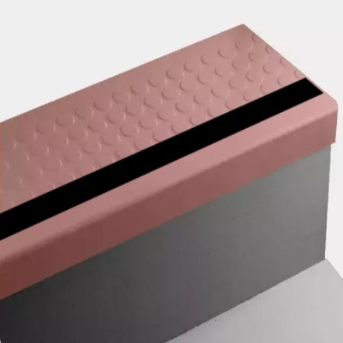 Raised Round Rubber Stair Tread Trim