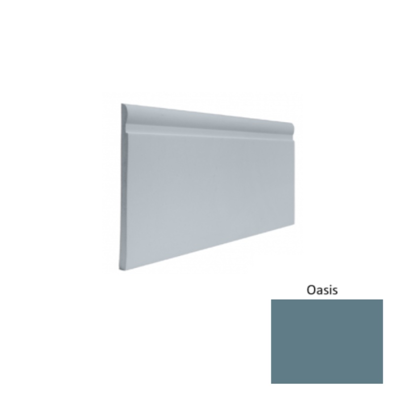 Contours #85 Fashion Oasis Rubber Profiled Wall Base - Satin