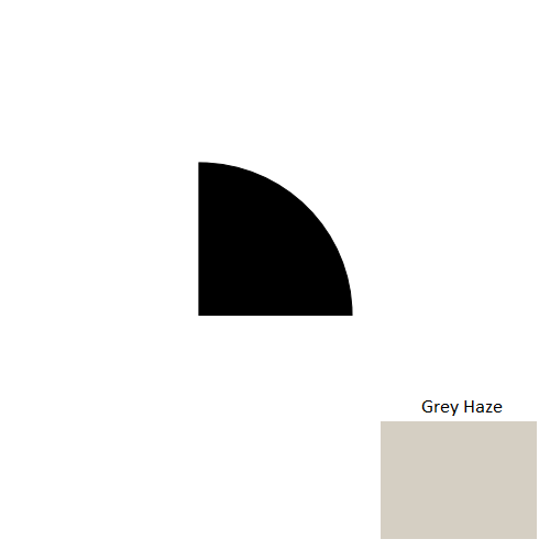Johnsonite Grey Haze Rubber Millwork Quarter Round Trim