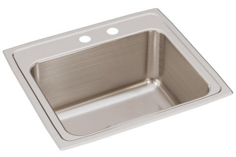 Lustertone Classic Stainless Steel Drop-In Single Bowl Kitchen Sink