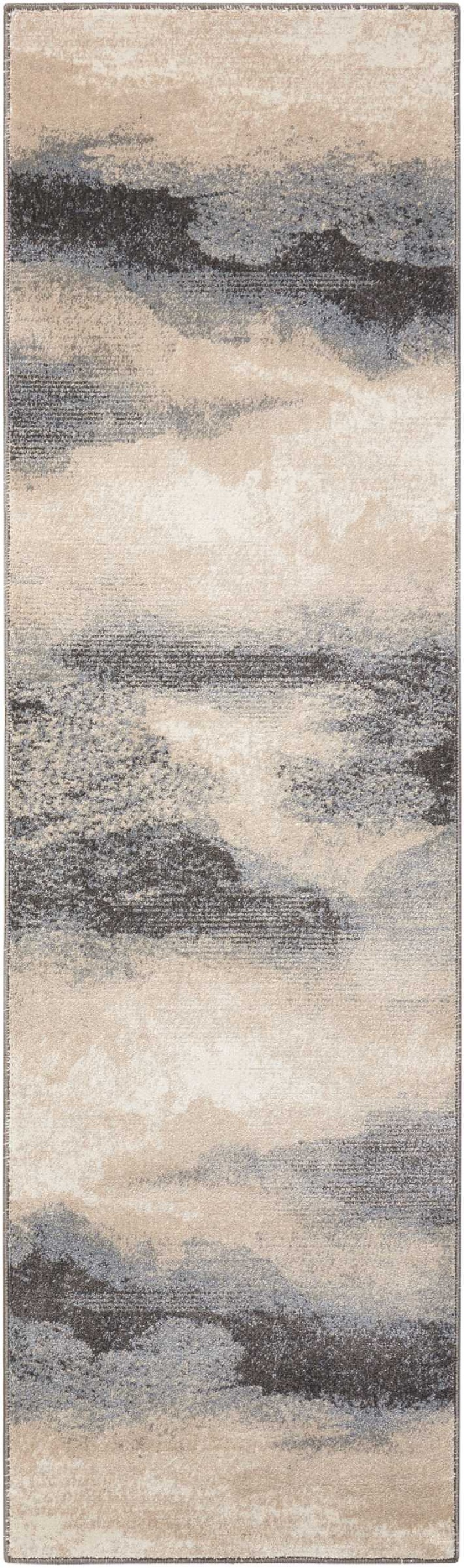 Maxell Flint Mae06 Polyester Modern Area Rug - 8 Ft - Flint