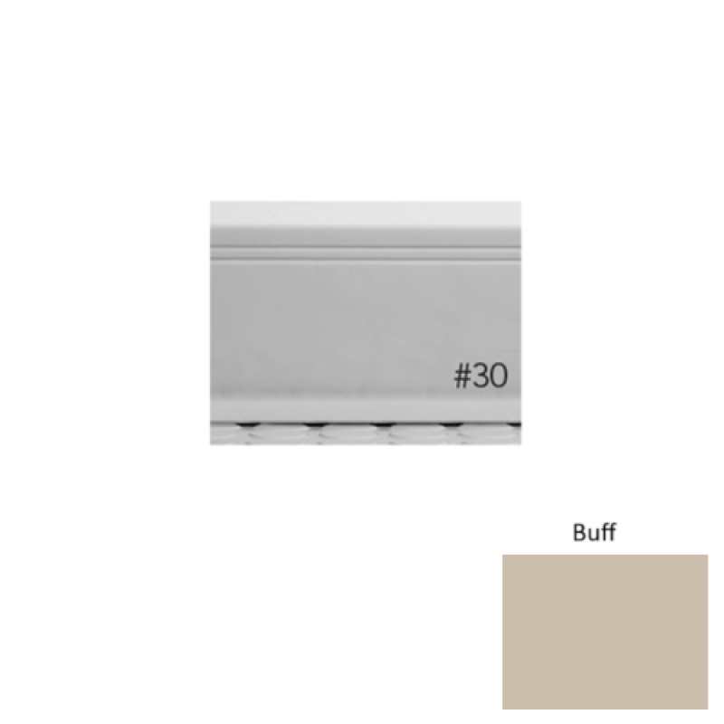 Pinnacle Plus #30 Sketch Buff Rubber Coil Wall Base - 4" X 120 Ft