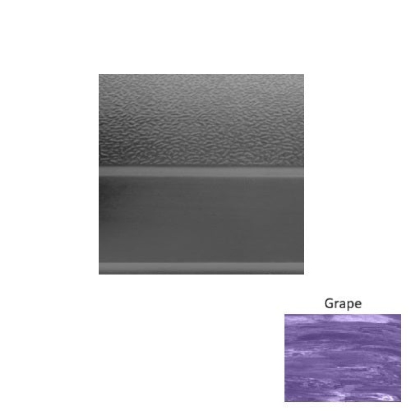 Marbleized 93 Grape Rubber (Sq) Stair Tread - Textured