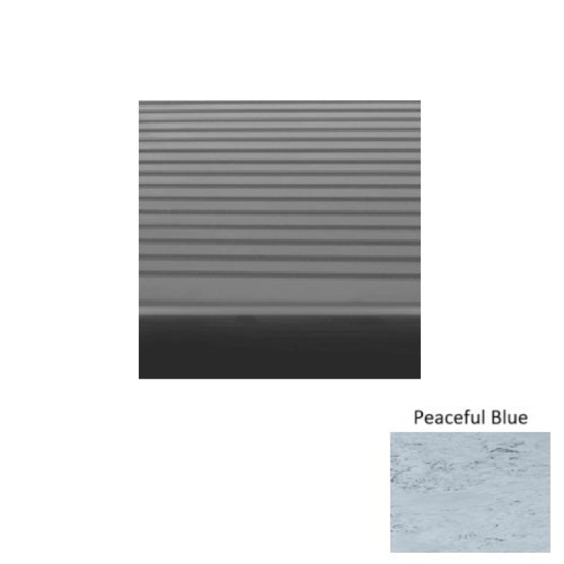 Marbleized 81 Peaceful Blue Light Duty Rib Rubber (Rd) Stair Tread - Textured