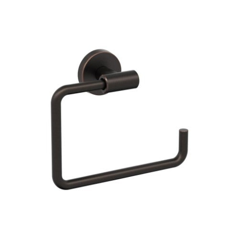 Arrondi Stainless Steel Wall Mounted Towel Ring - Oil Rubbed Bronze - 6 7/16" (164 Mm) Length