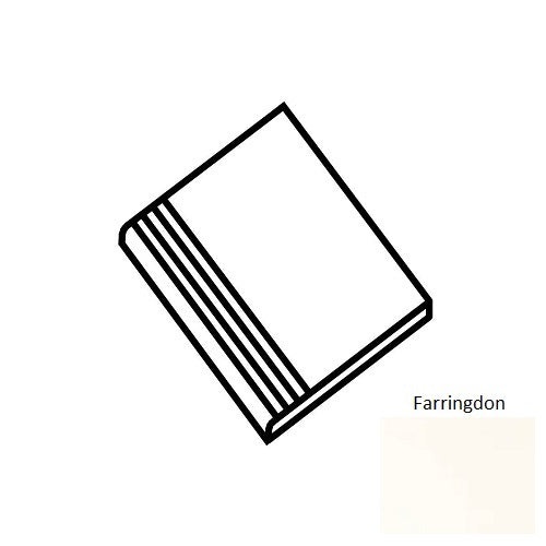 Ec1 Farringdon Porcelain Floor Trim 12" x 24" Stair Tread