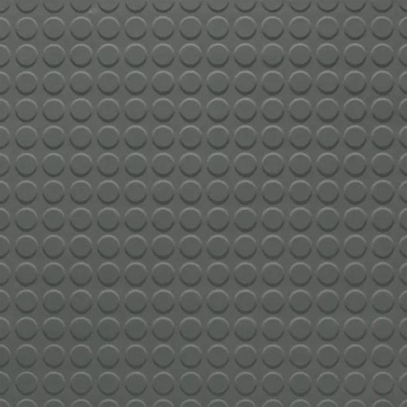 Hunter Green Raised Round Rubber Tile - 24" x 24"