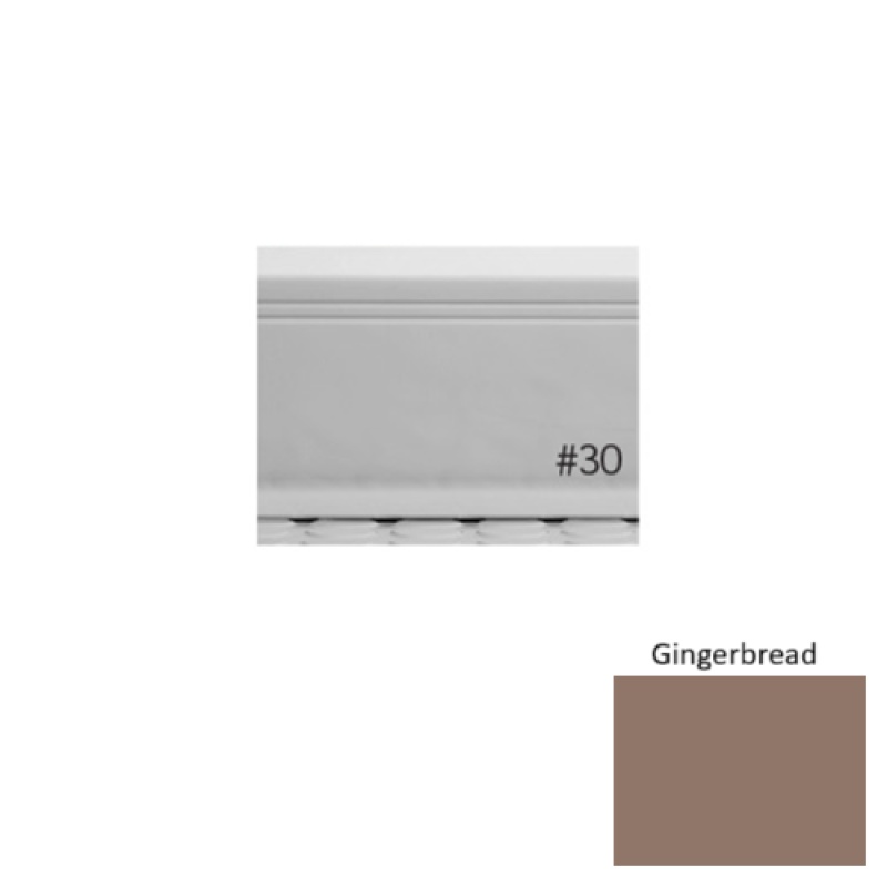 Pinnacle Plus #30 Sketch Gingerbread Rubber Coil Wall Base - 4" X 120 Ft
