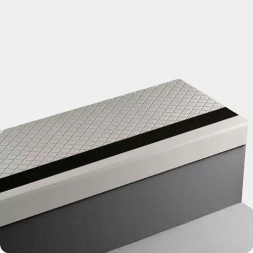 White Sand Diamond Rubber Moulding / Trim Stair Tread