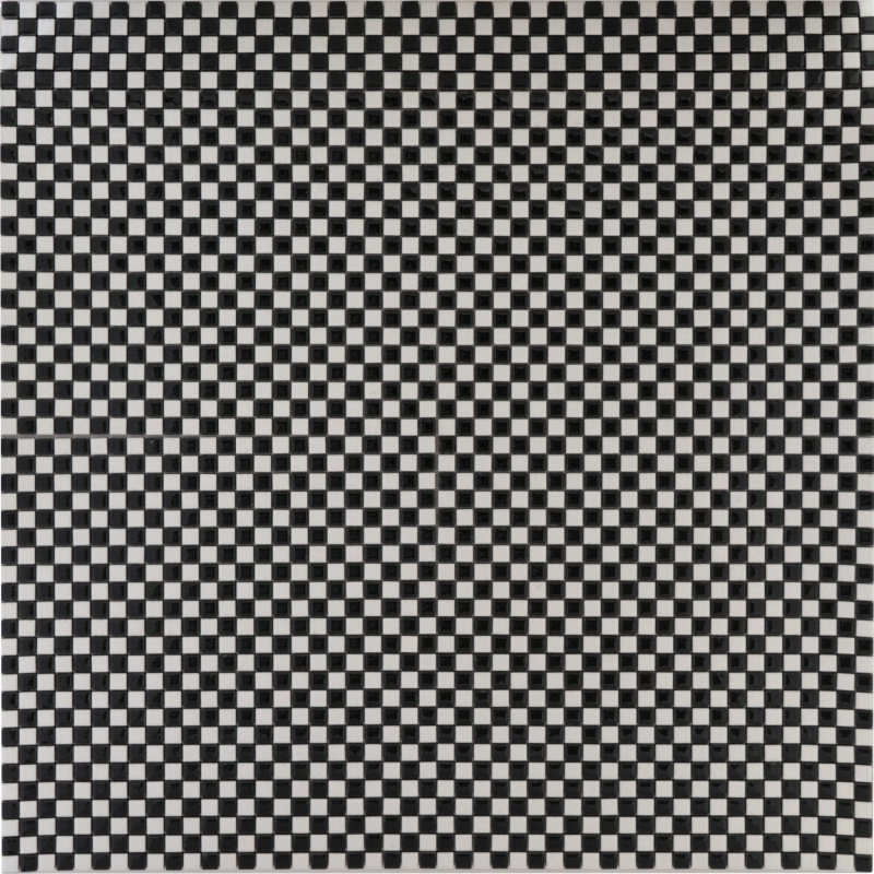Dama Black Porcelain Mosaic - 1/2" x 1/2" Matte