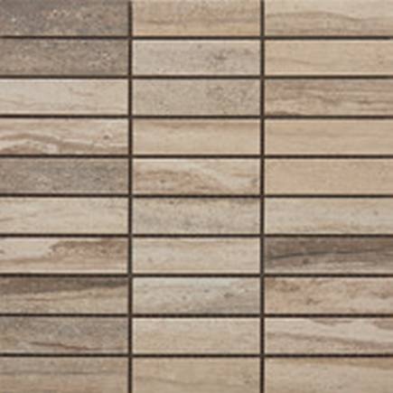 Tivoli Dorato Porcelain Mosaic - 1.25" X 4" Stacked - Matte