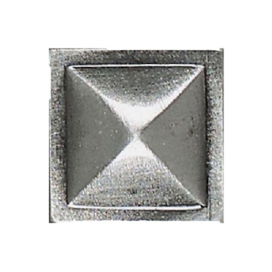 Massalia Pewter Metal Wall Trim - 1" X 1" Pinnacle Button - Matte