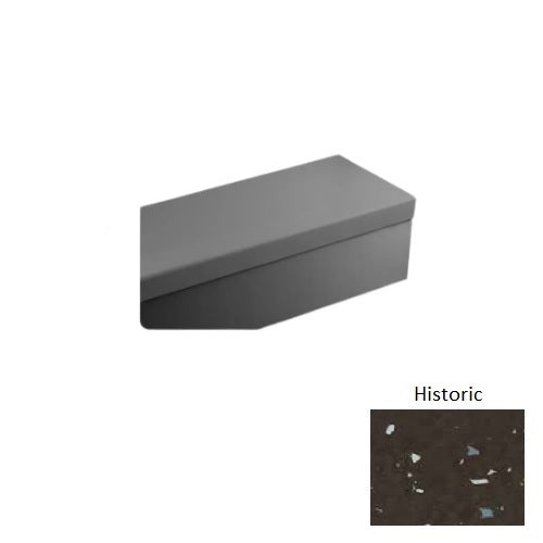 Johnsonite Historic Hammered Rubber Angle-Fit Speckled Stair Tread Without Riser (Sq), 12 1/4" x 84"
