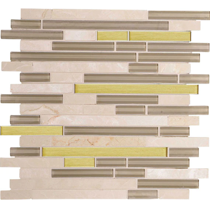Endeavors Spirit Blend Mixed Mosaic - 5/8" Random Linear - Glossy & Matte
