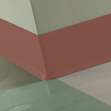 Johnsonite Red Clay Rubber Traditional Duracove Wall Base