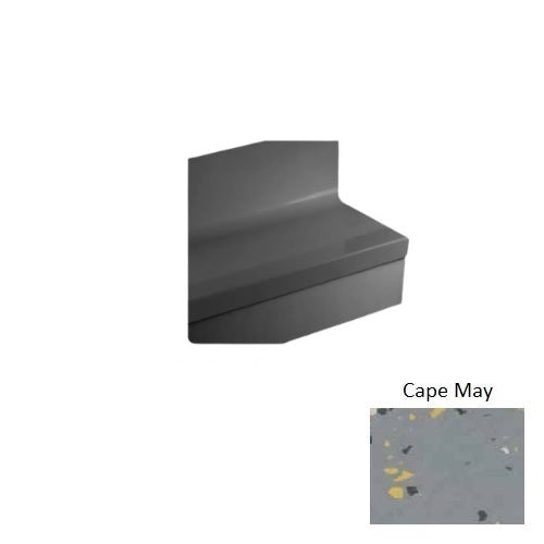 Johnsonite Cape May Bamboo Rubber Stair Tread with Riser