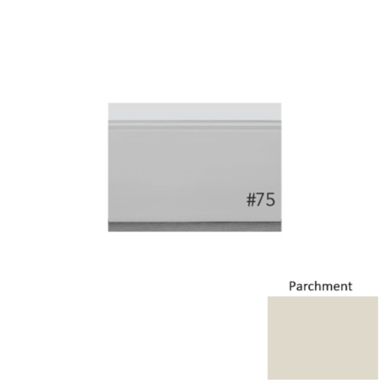 Pinnacle Plus #75 Level Parchment Rubber Wall Base - 3" X 8 Ft