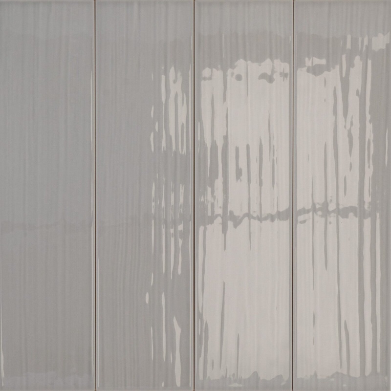 Paintboard Grigio Glossy Ceramic Tile, 4" x 16"