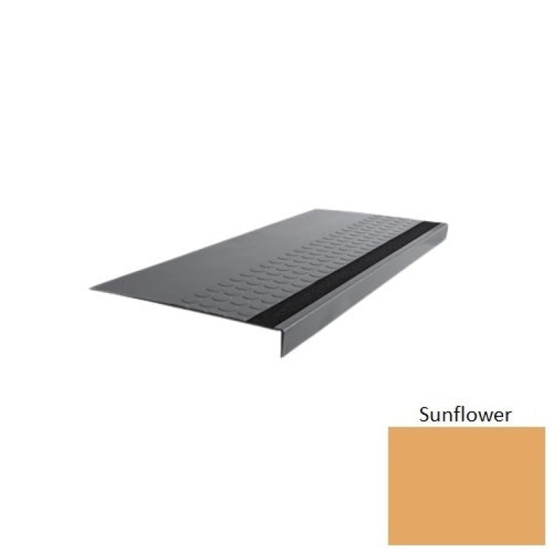 Flextones Sunflower Type 776E Distinct Designs Rubber - 15" X 72" Stair Tread - Rgt Radial Ii Raised Disc Design