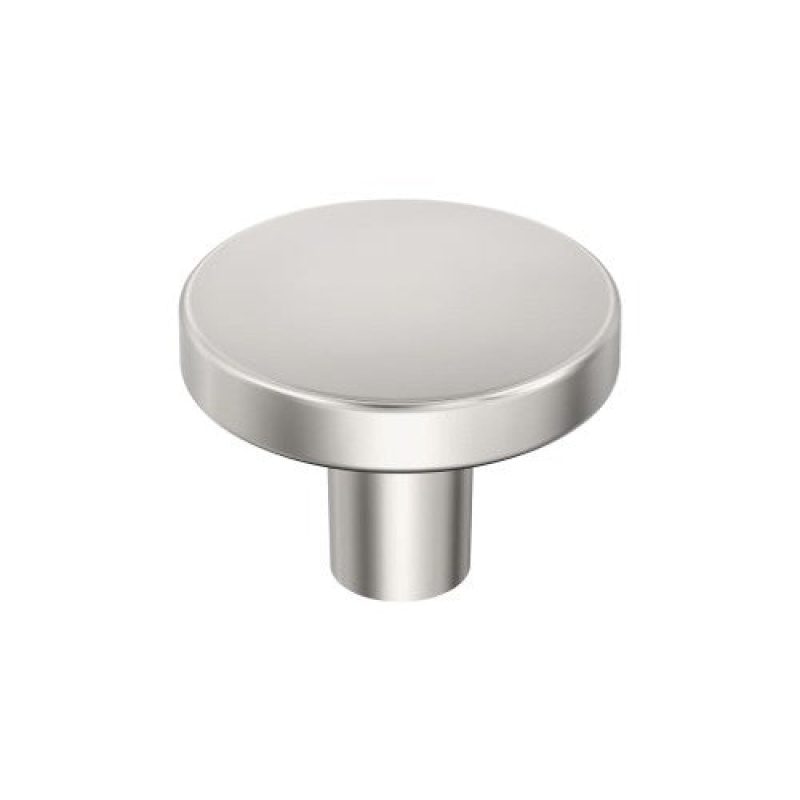 Amerock Versa Zinc Cabinet Knob - Polished Nickel - 1 3/8" (35 Mm) Length