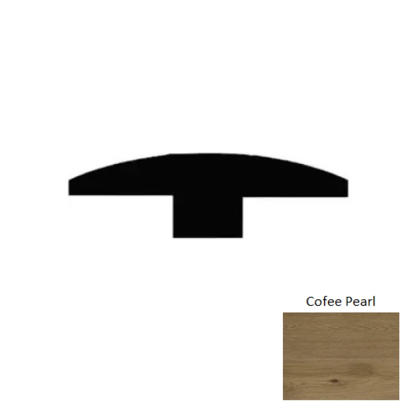 White River Coffee Pearl Luxury Vinyl 94" T Molding