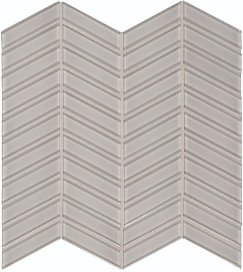 Aquatica Element Shadow Glass Mosaic - Chevron - Glossy