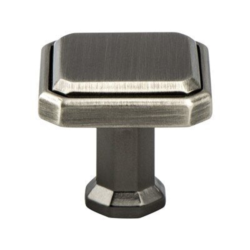 Berenson Harmony Zinc Cabinet Knob - Vintage Nickel - 1 3/16" Length