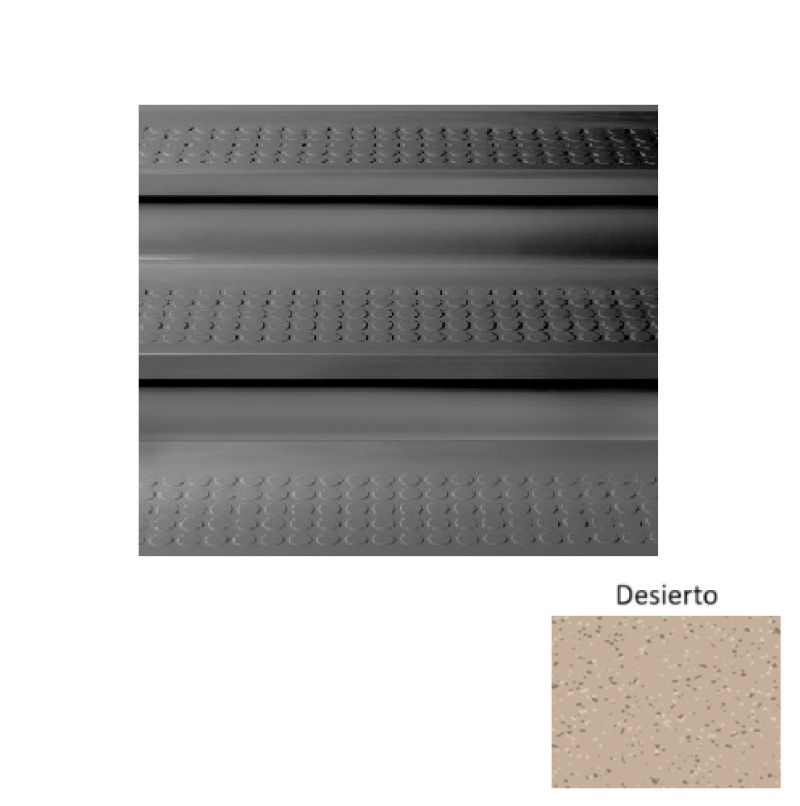 Fiesta 98 Desierto Vantage Raised Circular Rubber (Sq) Stair Tread - Textured