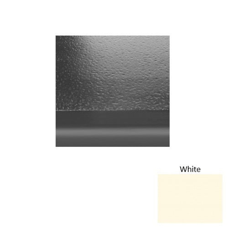 Solid 95 White Hammered Rubber Stair Tread With Riser