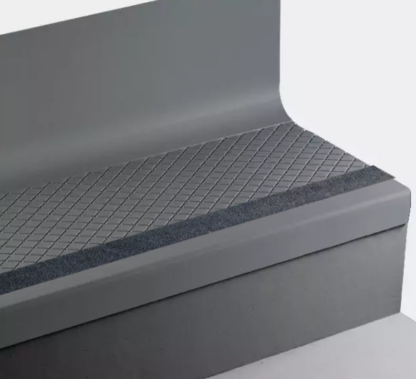 Johnsonite Harbour Diamond Rubber Stair Tread with Riser