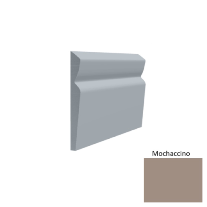 Contours #80 Divine Mochaccino Rubber Profiled Wall Base - Satin - 4 1/2" X 8 Ft