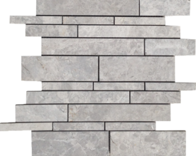 Pietra Antica Antique Stones Nuvoloso Marble Mosaic - Random Linear - Brushed